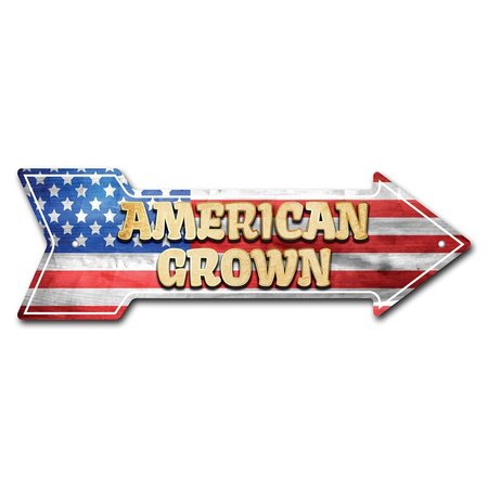 American Grown Arrow Sign Funny Home Decor 36in Wide